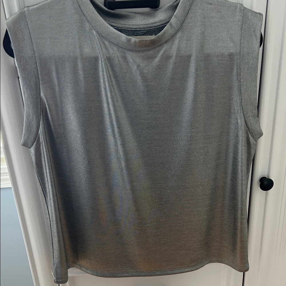 Gray Sleeveless Women's Top